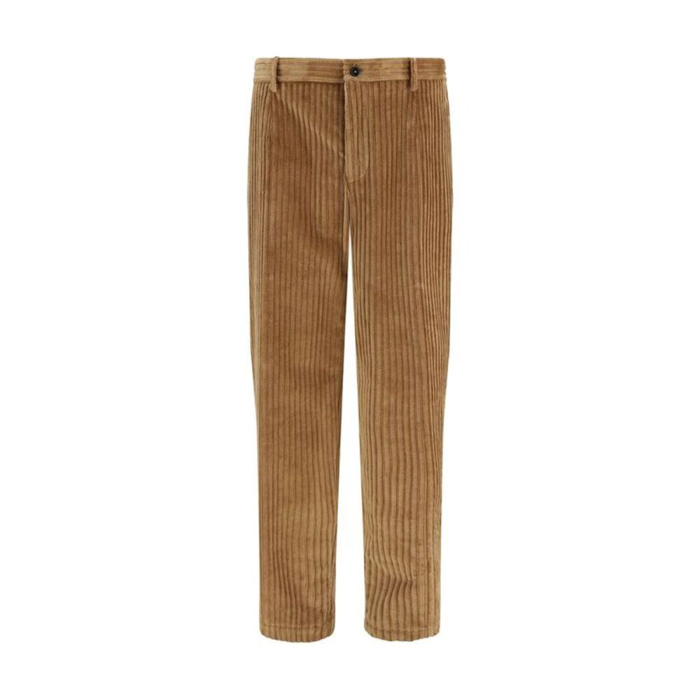 Dolce & Gabbana Brown Cotton Casual Men's Pants